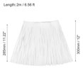 thumbnail image 2 of Uxcell 2 Yards 12 Inch Faux Leather Fringe Trim Tassel Fringe for Sewing, White, 2 of 6