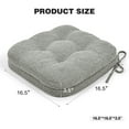 thumbnail image 5 of Baibu Kitchen Seating Cushions, Dual-Layer with Memory Foam Fulfillment, Light Gray, 4 Pack, 5 of 7
