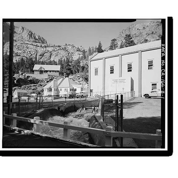 Historic Print, Rush Creek Hydroelectric System, Worker Cottage, Rush Creek, June Lake vicinity, Mono County, CA, 16" x 20"