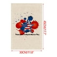 thumbnail image 3 of Nkmbld Patriotic Garden Flag, Independence Day Garden Flag Red White Blue Double Sided Linen Yard Banner for Outdoor Lawn Patio Decoration, 3 of 8