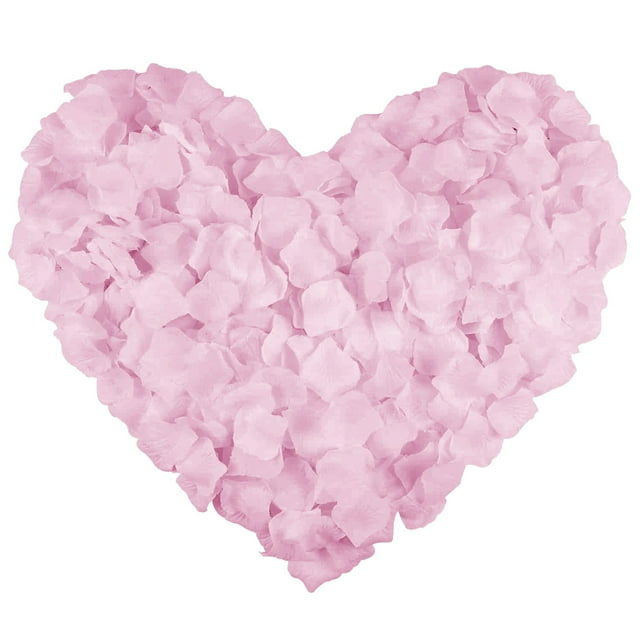 100PC Artificial Silk Rose Petals - Bright Fabric, Reusable, For Wedding/Valentine's Day Decor