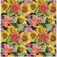 thumbnail image 7 of GZHJMY Butterflies Sunflower Pink Cloth Napkins Washable Reusable Polyester Dinner Napkins 20 x 20 Inch for Home Weddings Parties Holiday Table Napkins Set of 6, 7 of 7