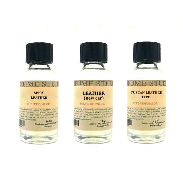 Set de aceites aromáticos Perfume Studio 3 x 30 ml, aromas a cuero