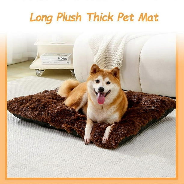 Large Dog Bed Plush Soft Pet Beds Comfortable Dog Sleeping Mats Anti-Slip Pet Crate Beds for Large Medium Small Dogs and Cats