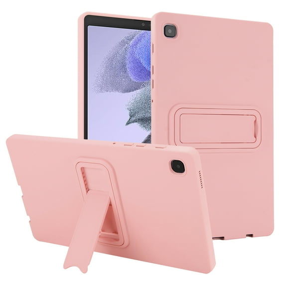 ELEHOLD Case for Samsung Galaxy Tab A7 Lite 8.7inch 2021 with Kickstand,Shockproof Slim Foldable Kickstand TPU Hard PC Protective Case Cover with Cleaning Cloth & Stylus, Pink