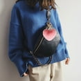 thumbnail image 4 of Coofit Key Chain Fashion Heart Shape Pom Pom Handbag Pendant Purse Charm Phone Charm, 4 of 6