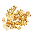 thumbnail image 4 of KUIZAP 50 Pcs 8mm Perles de Dreadlock Anneaux de Tresse Réglables Clips de Manchette Tubes Bijoux (Or), 4 of 4