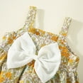 thumbnail image 5 of TAIAOJING Summer Toddler Girls Sleeveless Bowknot Floral Prints Tops Shorts Two Piece Outfits Set For Kids Clothes For 6-12 Months, 5 of 9