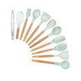 thumbnail image 1 of Utensilios Silicona 12 Set Cocina Espatulas Reposteria Color Verde, 1 of 6