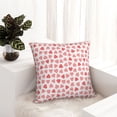thumbnail image 6 of Yiaed Hearts Print Pillow Covers Super Soft Decorative Square Throw Pillow Covers Case Cushion Covers for Sofa Couch Bedroom Car Decor（No pillow core）-24"x24", 6 of 7