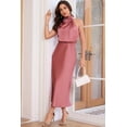 thumbnail image 5 of Vestido LUNAMODA 2025 de satén de verano elegante y formal para mujer, 5 of 5