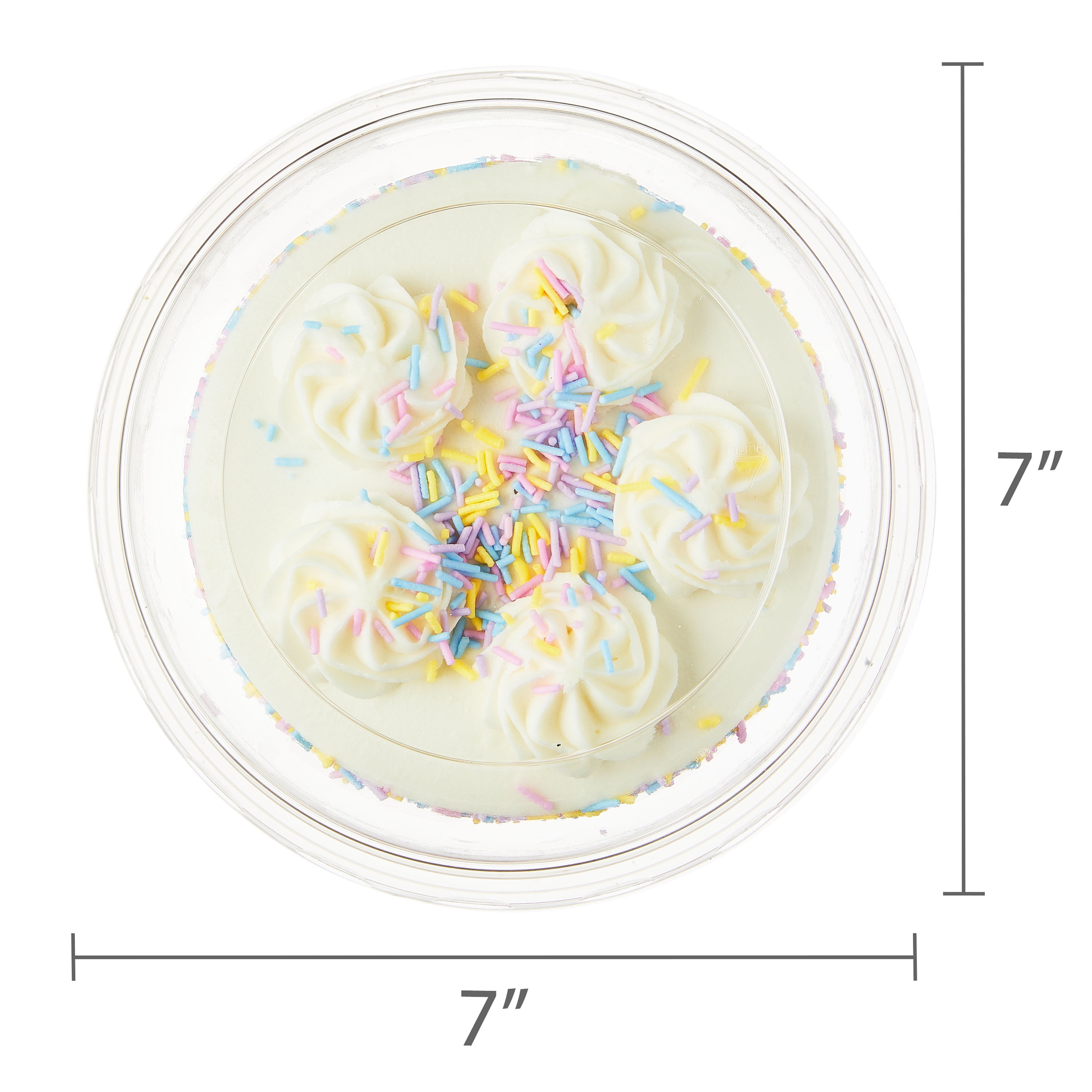 Marketside Triple Layer Celebration Cake with Sprinkles, 20.5 oz, 4.5-Inch Round (Refrigerated)