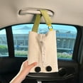thumbnail image 5 of Hanging Car Tissue Holder, Fabric Multi-Functional Car Storage Bag for Tissues, Keys, Phone - Stylish Car Interior Decoration, 5 of 6