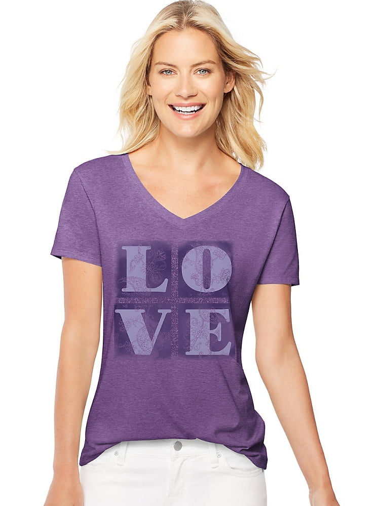 Short-Sleeve V-Neck Graphic T-Shirt 