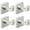 Silver, variant on 4 Pack Towel Hooks Hand Towel Holder for Bathroom Wall Livingroom Bedroom Kitchen Closet Heavy Duty Stainless Steel Hook Hanger for Robe, Bath Towel