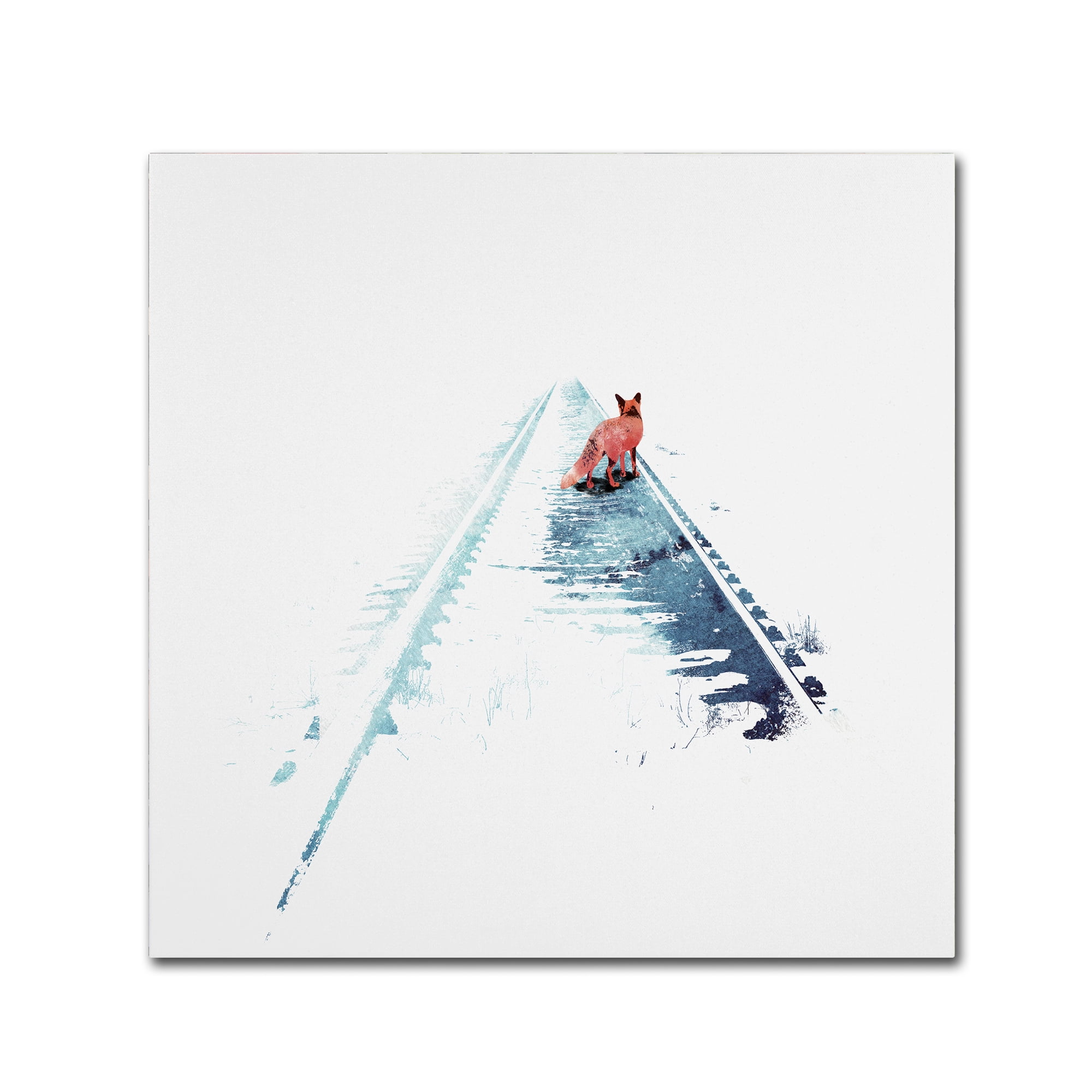 Robert Farkas 'From Nowhere To Nowhere' Huge Canvas Art 35 x 35