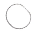 thumbnail image 1 of Qarigey Cadena de suéter Cadenas de vestir de titanio Crossover Grid Hollow Collar Clavícula Rock Halloween Acción de gracias Hombres Accesorios de disfraces Color Acero 19x0.6 cm Qarigey AP015098-08, 1 of 6