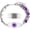 Lepidolite, variant on Women’s Dynamic QR Code Medical Alert Bracelet, Adjustable Purple Natural Stone & Stainless Steel Medical ID Jewelry, Scan to Enter Emergency Information