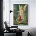 thumbnail image 3 of Guardian Angel Vintage Living Room Wall Art Poster Scroll Canvas Painting Picture Living Room Decor Home 12x18inch(30x45cm), 3 of 6