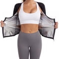 thumbnail image 3 of Aosijia Women Slimming Hot Corset Sauna Sweat Shirts Waist Trainer Vest for Weight Loss Gym Workout Body Shaper Top Shirt 4XL/5XL, 3 of 13