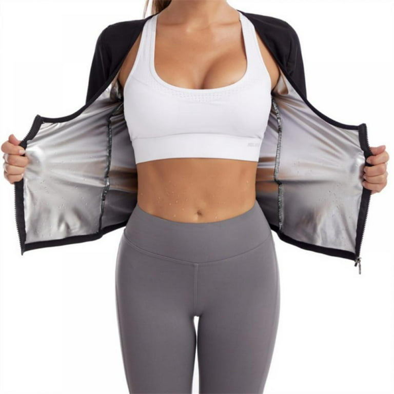 Women Neoprene Sauna Vest Waist Trainer Hot Sweat Slim Corset Body Shaper  with Zipper Workout Tank Top 