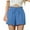 Sky Blue, variant on Annhoo Womens Summer Shorts Drawstring Ruffle Elastic Waisted Trendy Lounge Solid Color Casual Shorts