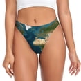 thumbnail image 1 of Balery World Map Tangas de Algodón para Mujer con Estampado – Ropa Interior Sexy, Transpirable, G-string-4X-Large, 1 of 6