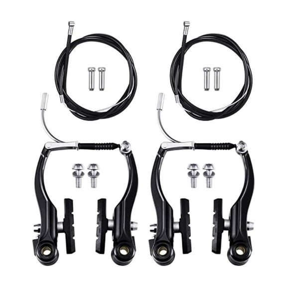 yotijay Brake Bike Brakes Set Front and Rear Metal Universal Brakes Cables Brake