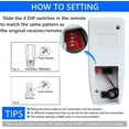 thumbnail image 3 of 53T UNIVERSAL Ceiling Fan Remote, 3 Speed Ceiling Fan & Light Dimmer, Work with18R 28R Receiver Compatible with 53T 11T 35T HD5 UC7030T UC9050T Remote etc.for Harbor Breeze Hampton Bay Hunter, 3 of 8