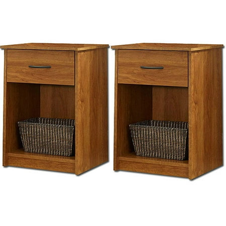 Mainstays Nightstand/End Table, Set of 2