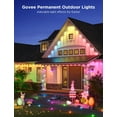 thumbnail image 5 of Govee RGBIC WiFi Wireless Outdoor Permanent String Lights, 100ft, White, 5 of 10