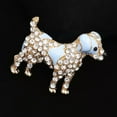 thumbnail image 6 of QQTDFG Cute Dog Pup Animal Brooch Pin Black & Blue Enamel Crystal Goldtone Women Gift-Blue, 6 of 7