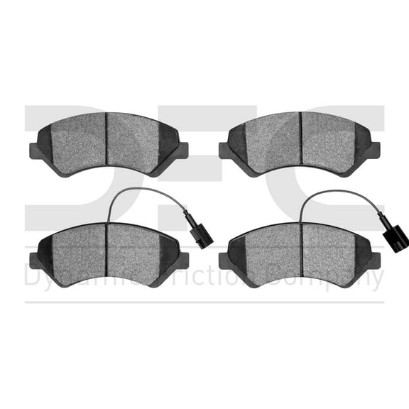 Dynamic Friction Company 5000 Advanced Brake Pads - Semi Metallic 1551-1842-00-Front Set For 2014-2021 Ram ProMaster 2500, 2014-2021 Ram ProMaster 3500