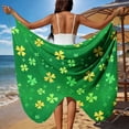 thumbnail image 2 of Tauxra Robe de Plage Décontractée pour Femmes Col en V Sans Manches Longue Jupe Maxi Style Enveloppant pour Femmes, Polyester Couleur Unie Printemps et Été Tenue de Plage, 2 of 9