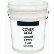Valspar Cover Coat Flat White House Paint 5 gal