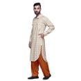 thumbnail image 3 of Atasi Mens Rayon Pathani Kurta Solid Salwar Set Printed Punjabi Kurta For Men, 3 of 5