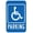 Warning Sign 6, variant on Handicap Van Accessible Parking Sign - 8"x12", Metal Security Decor for Home, Business, Yard, Easy to Mount