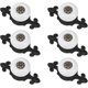 thumbnail image 1 of Round Door Knobs Vintage Drawer Knobs Drawer Pulls Furniture 6pcs Black and White, 1 of 5