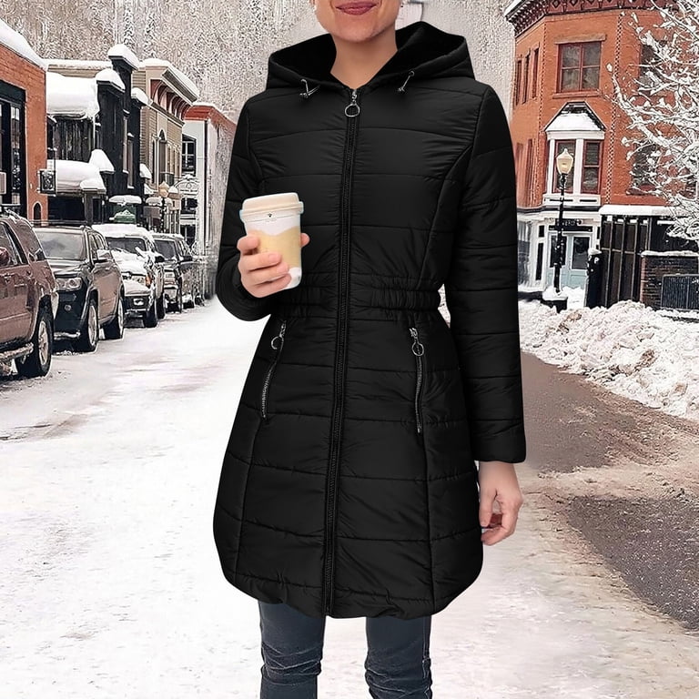 long black puffer trench coat puffer jacket