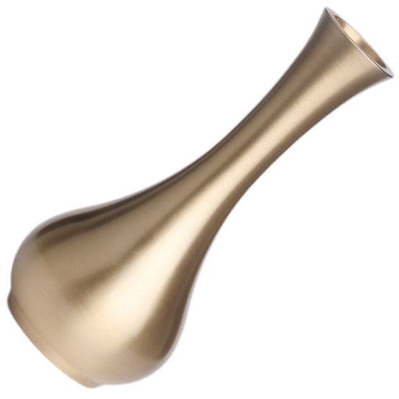 Luxshiny Golden Brass Flower Vase for Table Centerpieces, Decorative Hydroponic Plant Container, Elegant Home Decor