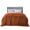 thumbnail image 1 of Manta Bedsure Fluffy Burnt Orange King Size para cama de 270 x 230 cm, 1 of 5