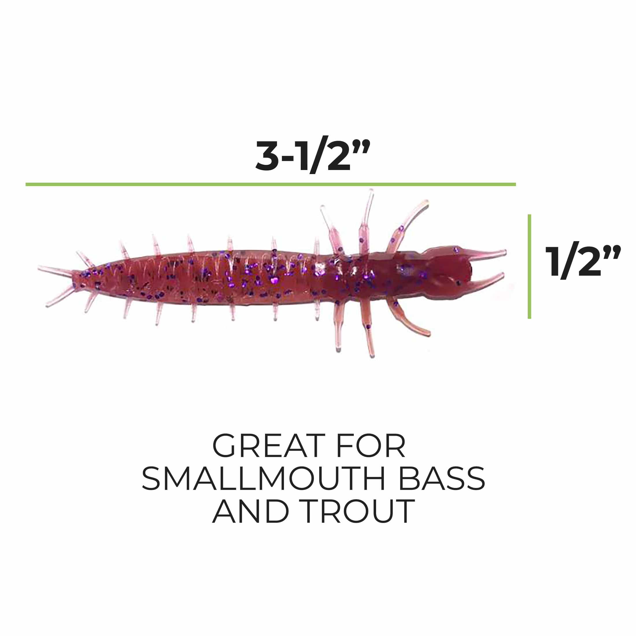 Tackle HD 15-Pk Ned-Mite Hellgrammite, Esche da Pesca 3D Scansionate 3