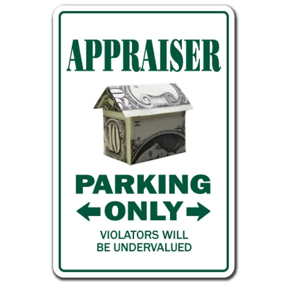 APPRAISER Decal parking Decals appraise jewelry real estate | Indoor/Outdoor | 12" Tall