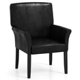 thumbnail image 1 of Costway Executive PU Leather Guest Chair Reception Side Arm Chair Upholstered, 1 of 8