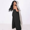 Sexy Women's Fashion One Line Shoulder Multiple Wear Method Wide Leg