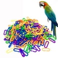 thumbnail image 3 of Durable Parrot Toy Glider Links Chain with C-Clips Parts for Pet Birds 100PCS, 3 of 3