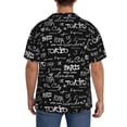 thumbnail image 3 of Balery Travel The World Camisa Casual de Manga Corta con Botones para Hombre, Texturizada, Estilo Cubano, para Playa, Verano-3X-Large, 3 of 5