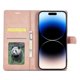 thumbnail image 2 of Funda de cuero PU yuxing FORWENW F1 Series para iPhone 14 Pro Oro rosa, 2 of 5