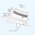 thumbnail image 4 of shoper Kids Sun Hat Wide Folding Brim Brim with Chin Strap Breathable Bucket Hats Summer Hat for Boys Girls Age 4-10 Years Khaki One Size, 4 of 6