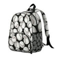 thumbnail image 2 of Baseball Pattern Backpack Backpack for School,Schoolbag with Adjustable Shoulder Straps & Padded Back,13.8"x11.4"x6", 2 of 6
